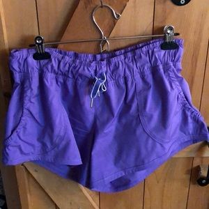 Lululemon shorts size 10 Purple